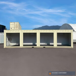 40ft High Cube Shipping Container With 4 Roll-Up Doors
